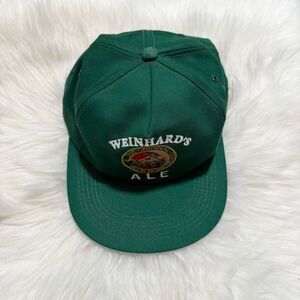 Vintage Green Rope Baseball Hat SnapBack Novelty Beer Weinhards Ale Boar
